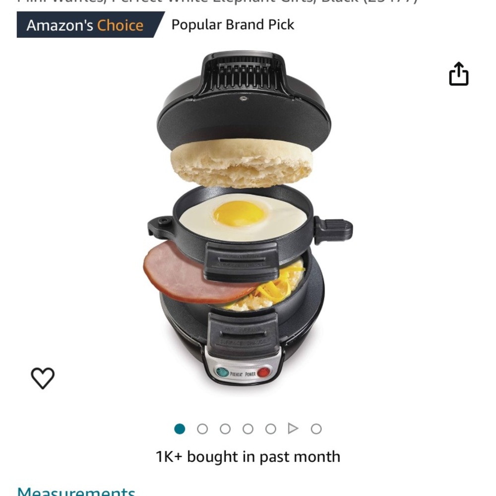 Nwt Hamilton breakfast sandwich maker never used new in the box